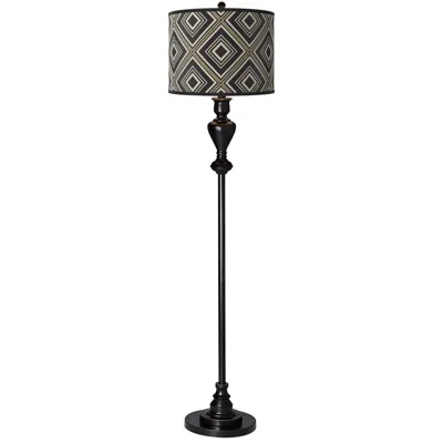 Giclee Glow Rhythm  Black Bronze Floor Lamp