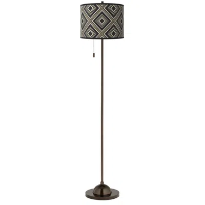 Giclee Glow Rhythm  Bronze Club Floor Lamp
