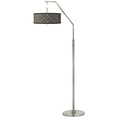 Giclee Glow Rhythm Giclee Shade Arc Floor Lamp