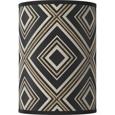 Giclee Glow Rhythm White Giclee Round Cylinder Lamp Shade 8x8x11 (spider)