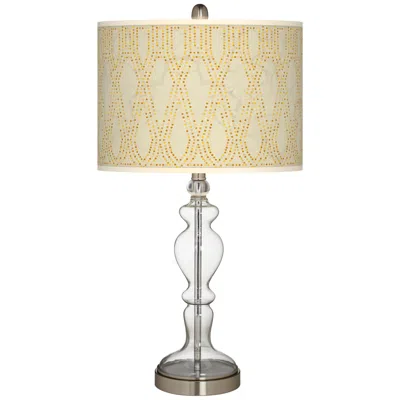 Giclee Glow Roman Pebbles Giclee Apothecary Clear Glass Table Lamp