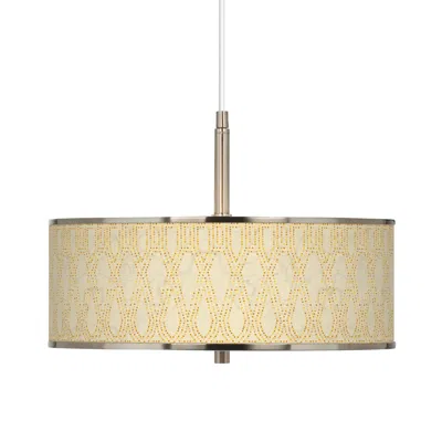 Giclee Glow Roman Pebbles  16" Wide Pendant Light