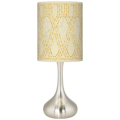 Giclee Glow Roman Pebbles Giclee Modern Droplet Table Lamp