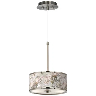 Giclee Glow Rosy Blossoms  10 1/4" Wide Pendant Light