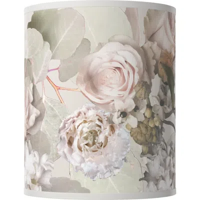 Giclee Glow Rosy Blossoms Pattern  Tall Drum Lamp Shade 10x10x12 (spider)