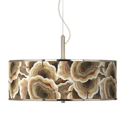 Giclee Glow Ruffled Feathers  20" Wide Pendant Light