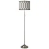 Giclee Glow Rustic Chic Brushed Nickel Pull Chain Floor Lamp