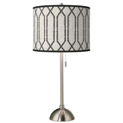 Giclee Glow Rustic Chic Giclee Brushed Nickel Table Lamp