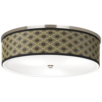 Giclee Glow Rustic Flora Giclee Nickel 20 1/4" Wide Ceiling Light