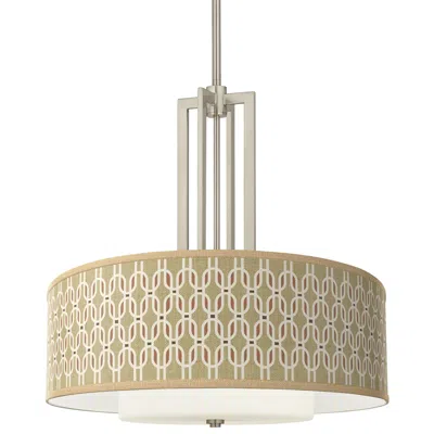 Giclee Glow Rustic Mod Carey 24" Brushed Nickel 4-light Chandelier