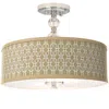 Giclee Glow Rustic Mod Giclee 16" Wide Semi-flush Ceiling Light