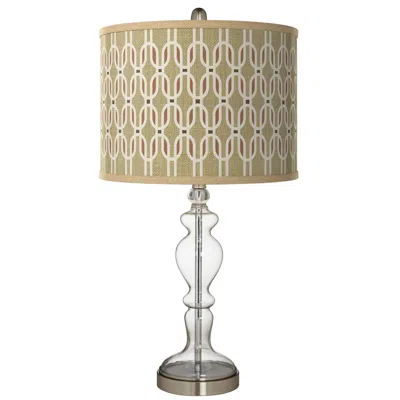 Giclee Glow Rustic Mod Giclee Apothecary Clear Glass Table Lamp