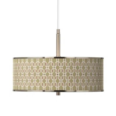 Giclee Glow Rustic Mod  16" Wide Pendant Light