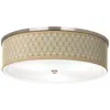 Giclee Glow Rustic Mod Giclee Nickel 20 1/4" Wide Ceiling Light