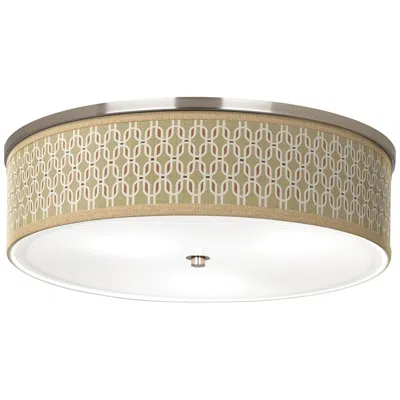 Giclee Glow Rustic Mod Giclee Nickel 20 1/4" Wide Ceiling Light