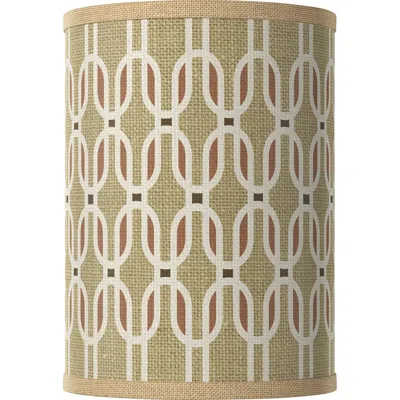 Giclee Glow Rustic Mod White Giclee Cylinder Lamp Shade 8x8x11 (spider)