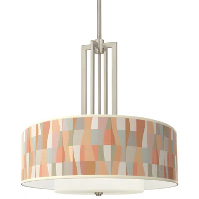 Giclee Glow Sedona Carey 24" Brushed Nickel 4-light Chandelier