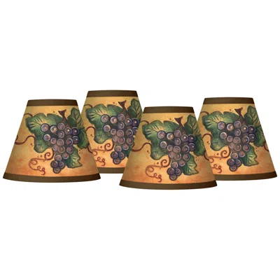 Giclee Glow Sienna Grape Giclee Set Of Four Shades 3x6x5 (clip-on)