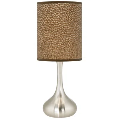 Giclee Glow Simulated Leatherette Giclee Droplet Table Lamp