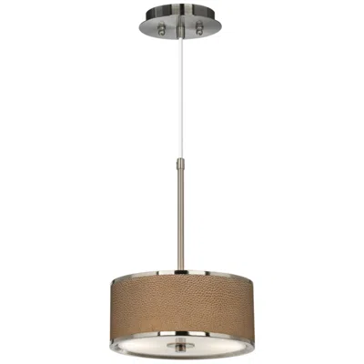 Giclee Glow Simulated Leatherette  10 1/4" Wide Pendant Light