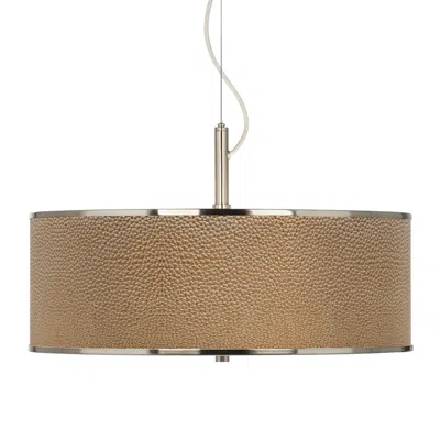Giclee Glow Simulated Leatherette  20" Wide Pendant Light