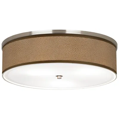 Giclee Glow Simulated Leatherette Giclee Nickel 20 1/4" Wide Ceiling Light