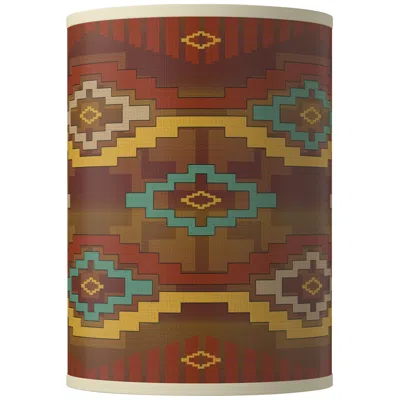 Giclee Glow Southwest Sienna Giclee Round Cylinder Lamp Shade 8x8x11 (spider)