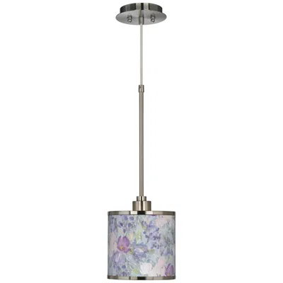 Giclee Glow Spring Flowers  Mini Pendant Light