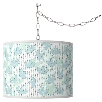 Giclee Glow Spring  Plug-in Swag Pendant