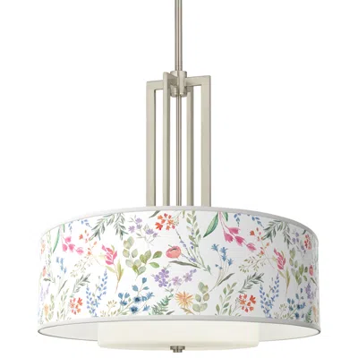 Giclee Glow Spring's Joy Carey 24" Brushed Nickel 4-light Chandelier