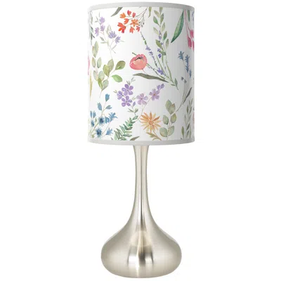 Giclee Glow Spring's Joy Giclee Droplet Table Lamp