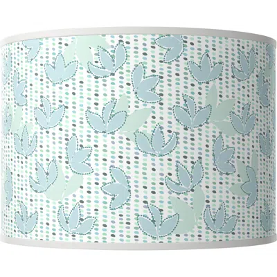 Giclee Glow Spring White Giclee Round Drum Lamp Shade 15.5x15.5x11 (spider)