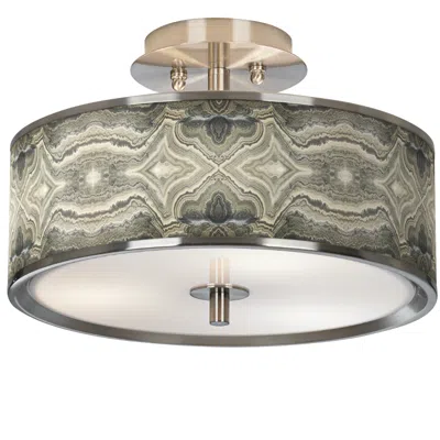 Giclee Glow Sprouting Marble 14" Wide Ceiling Light