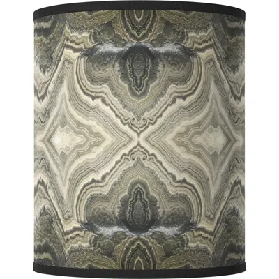 Giclee Glow Sprouting Marble Giclee Drum Lamp Shade 10x10x12 (spider)