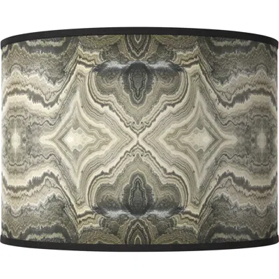 Giclee Glow Sprouting Marble Giclee Drum Lamp Shade 15.5x15.5x11 (spider)