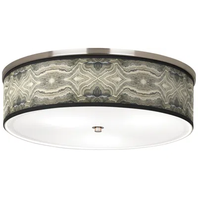Giclee Glow Sprouting Marble Giclee Nickel 20 1/4" Wide Ceiling Light