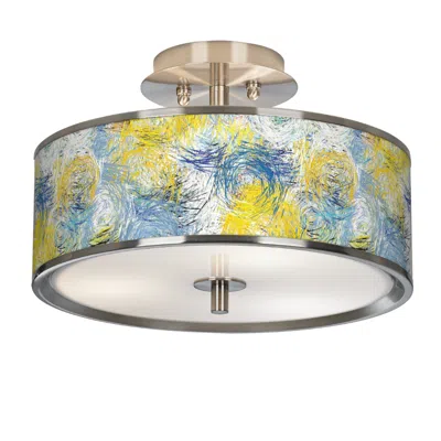 Giclee Glow Starry Dawn  14" Wide Ceiling Light