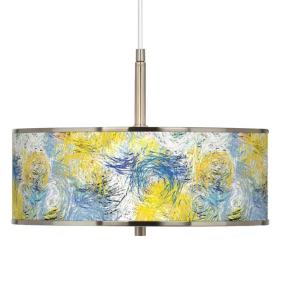 Giclee Glow Starry Dawn  16" Wide Pendant Light