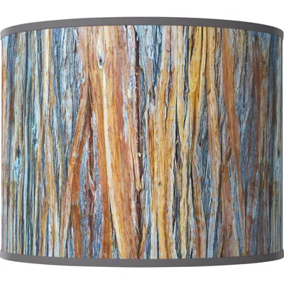 Giclee Glow Striking Bark Giclee Round Drum Lamp Shade 14x14x11 (spider)