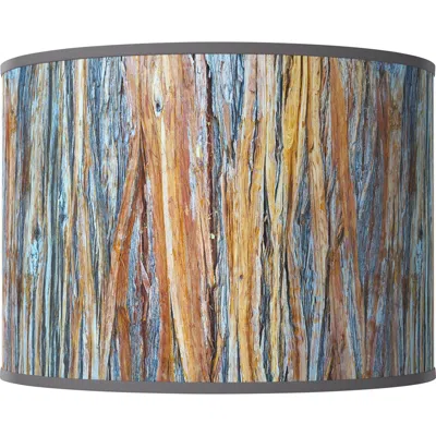 Giclee Glow Striking Bark Giclee Round Drum Lamp Shade 15.5x15.5x11 (spider)