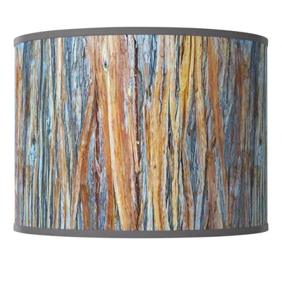 Giclee Glow Striking Bark Multi-color Modern Rustic Giclee Shade 13.5x13.5x10 (spider)