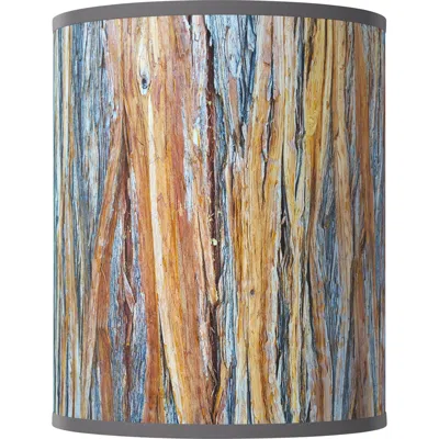 Giclee Glow Striking Bark Pattern Drum Lamp Shade 10x10x12 (spider)