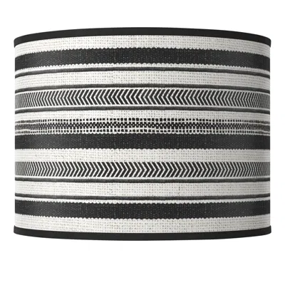 Giclee Glow Stripes Noir Giclee Lamp Shade 13.5x13.5x10 (spider)
