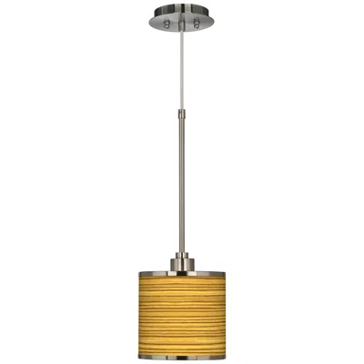 Giclee Glow Tawny Zebrawood  Mini Pendant Light
