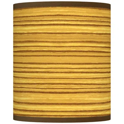 Giclee Glow Tawny Zebrawood Giclee Shade 10x10x12 (spider)