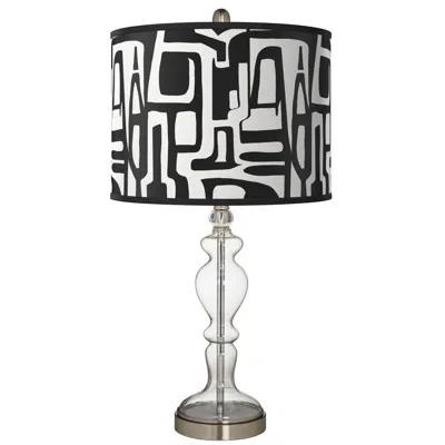 Giclee Glow Tempo Giclee Apothecary Clear Glass Table Lamp