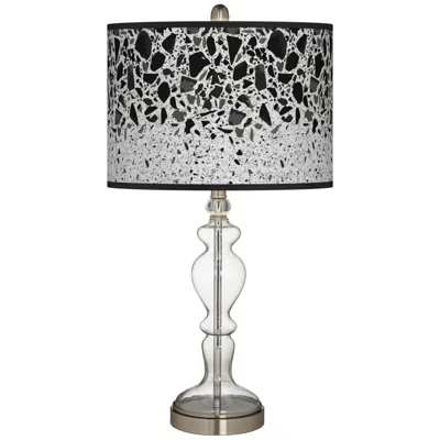 Giclee Glow Terrazzo Giclee Apothecary Clear Glass Table Lamp