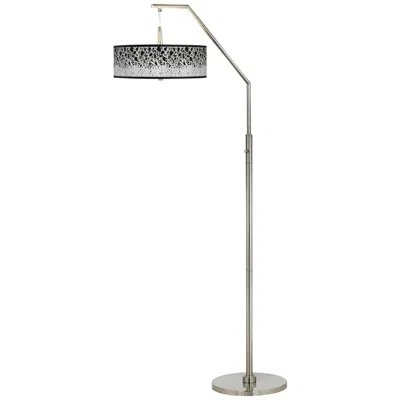 Giclee Glow Terrazzo Giclee Shade Arc Floor Lamp
