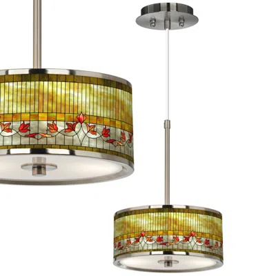 Giclee Glow Tiffany-style Lily  10 1/4" Wide Pendant Light