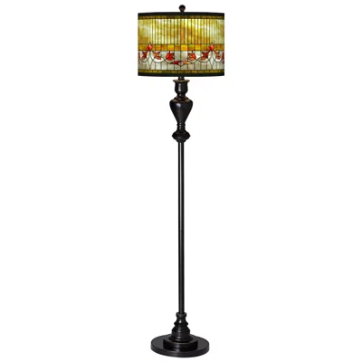 Giclee Glow Tiffany-style Lily  Black Bronze Floor Lamp